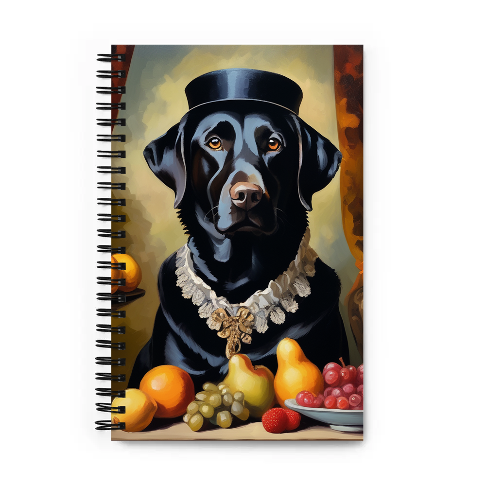 PugMug Custom Black Labrador Retriever Spiral Notebook