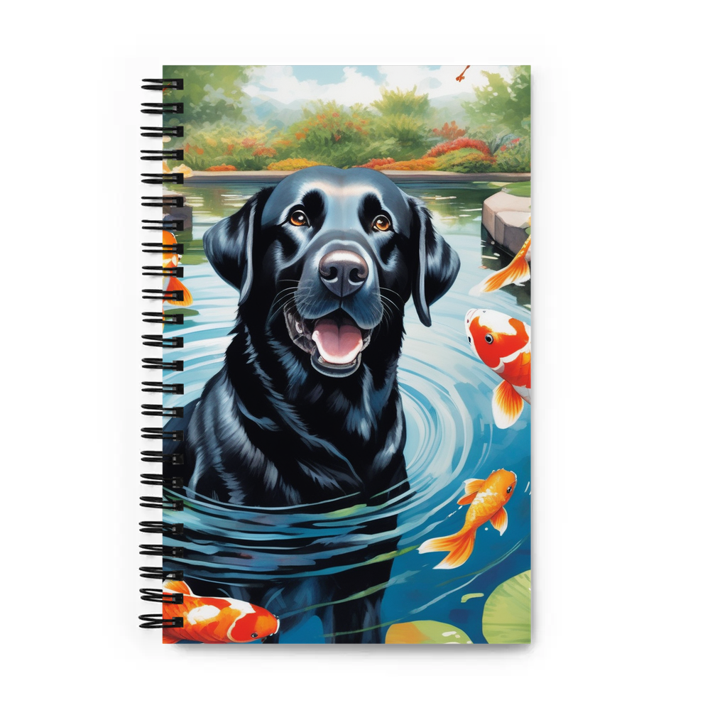 PugMug Custom Black Labrador Retriever Spiral Notebook