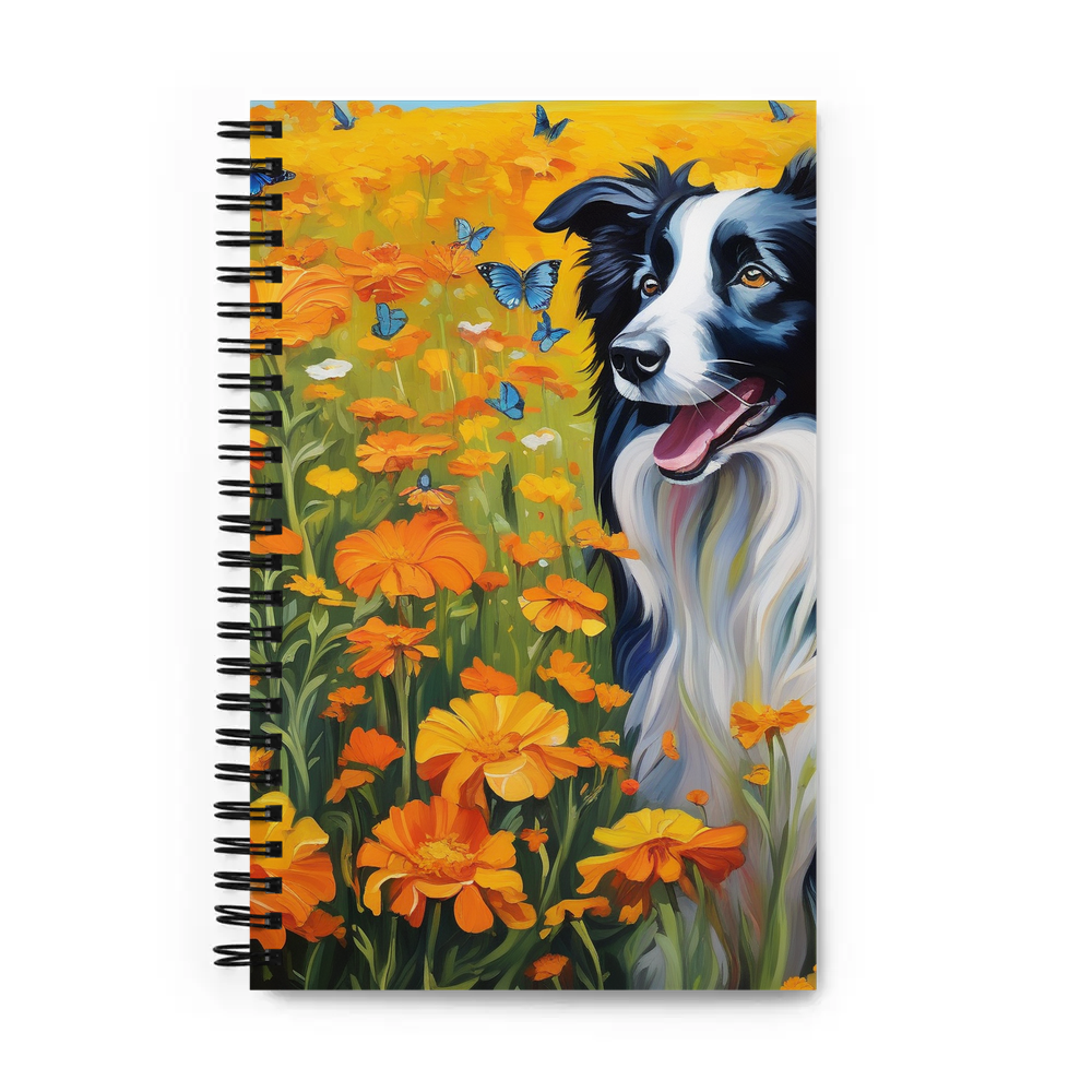 PugMug Custom Border Collie Spiral Notebook