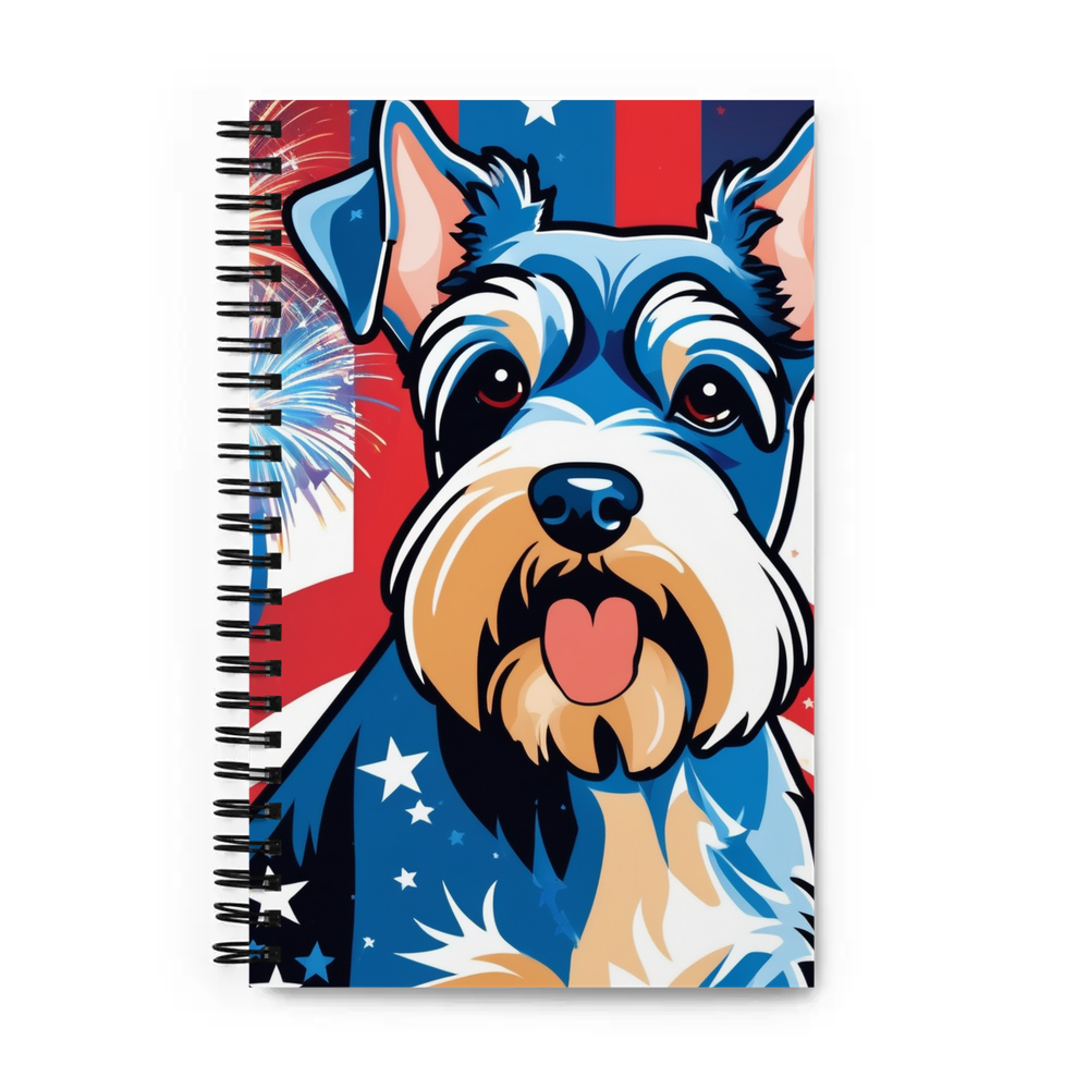 PugMug Custom Miniature Schnauzer Spiral Notebook