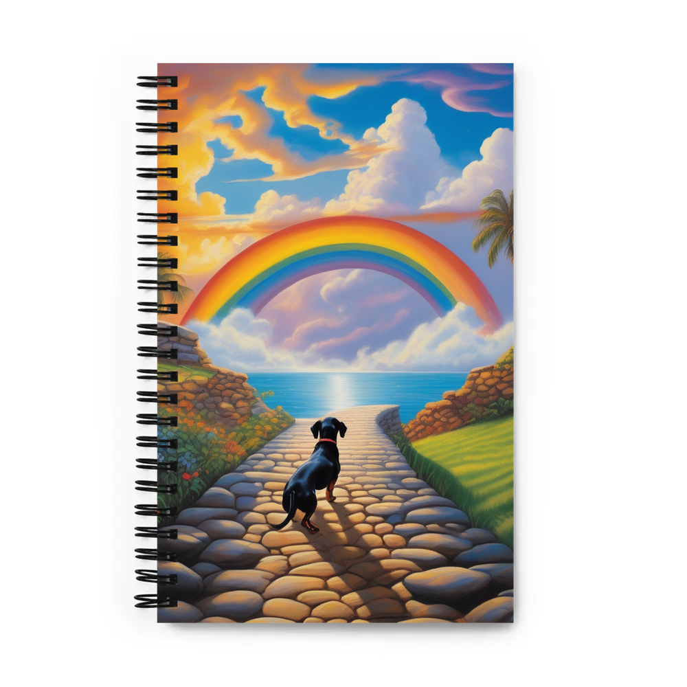 PugMug Custom Black Dachshund Spiral Notebook