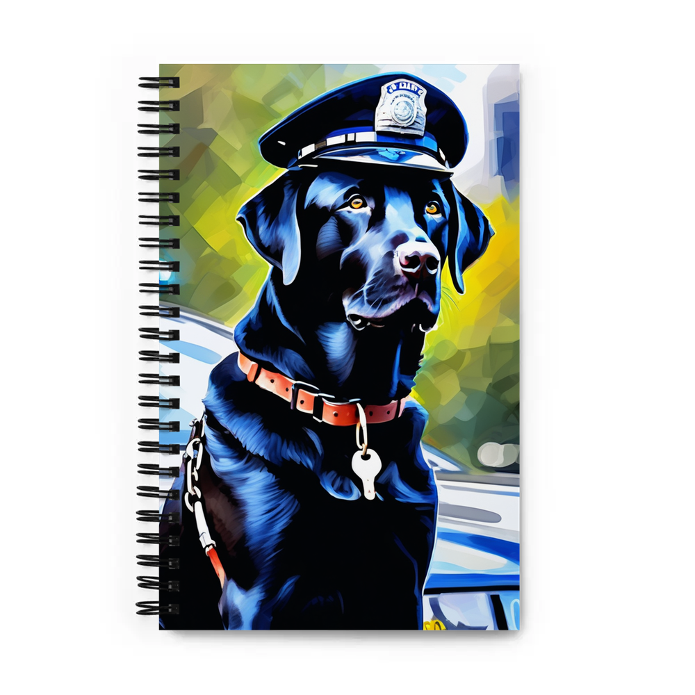 PugMug Custom Black Labrador Retriever Spiral Notebook