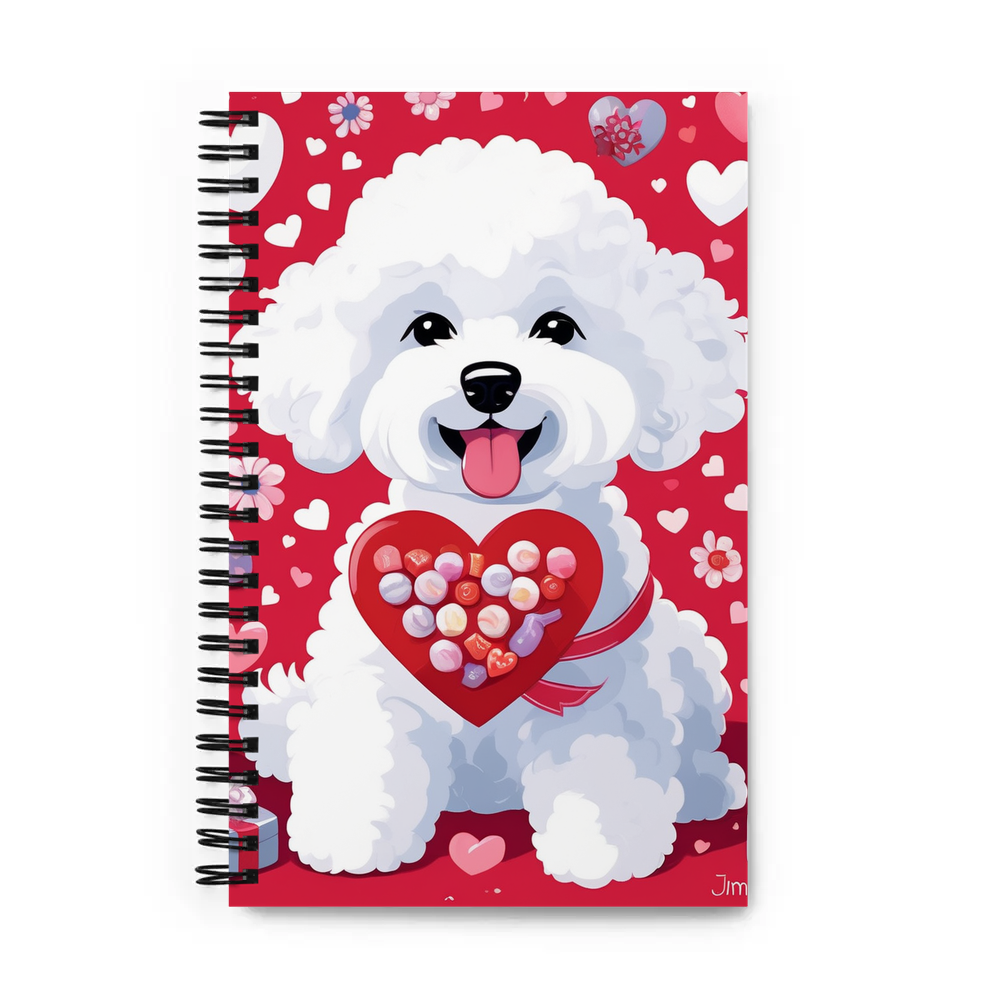 PugMug Custom Bichons Frise Spiral Notebook