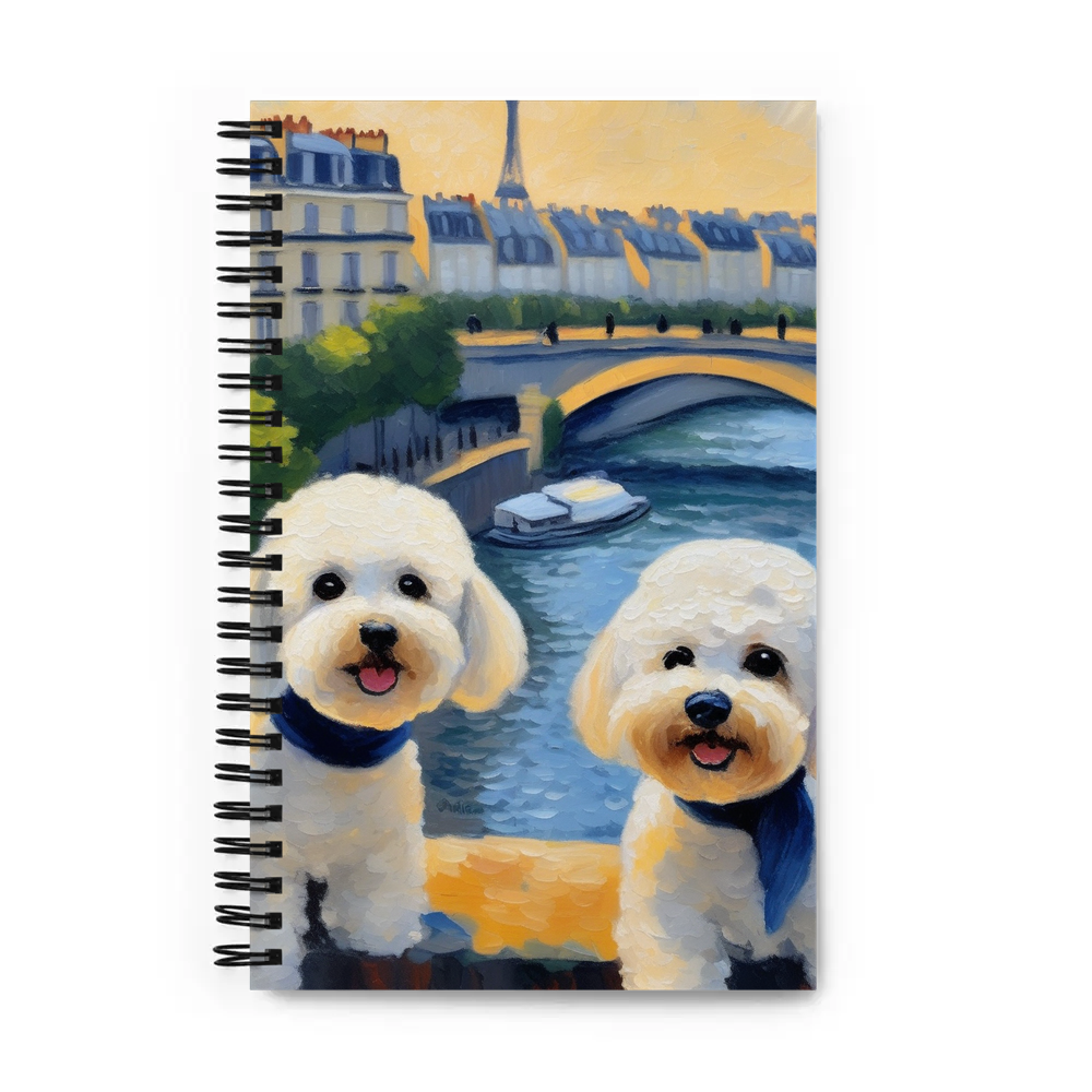 PugMug Custom Bichons Frise Spiral Notebook