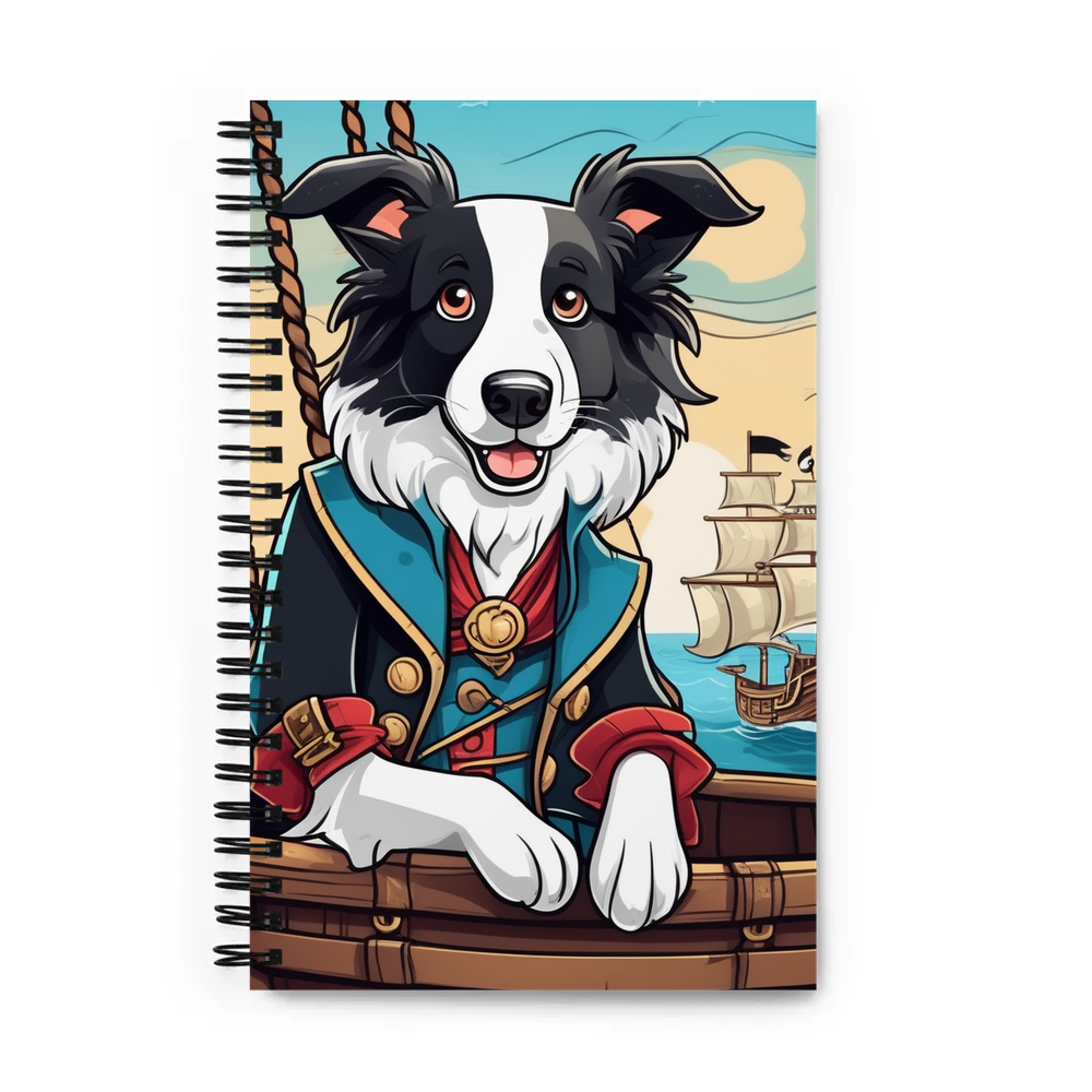 PugMug Custom Border Collie Spiral Notebook