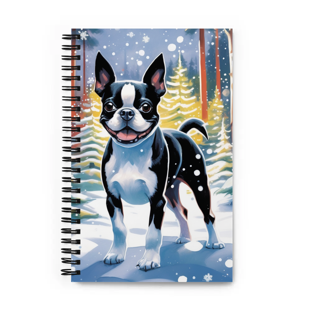 PugMug Custom Boston Terrier Spiral Notebook