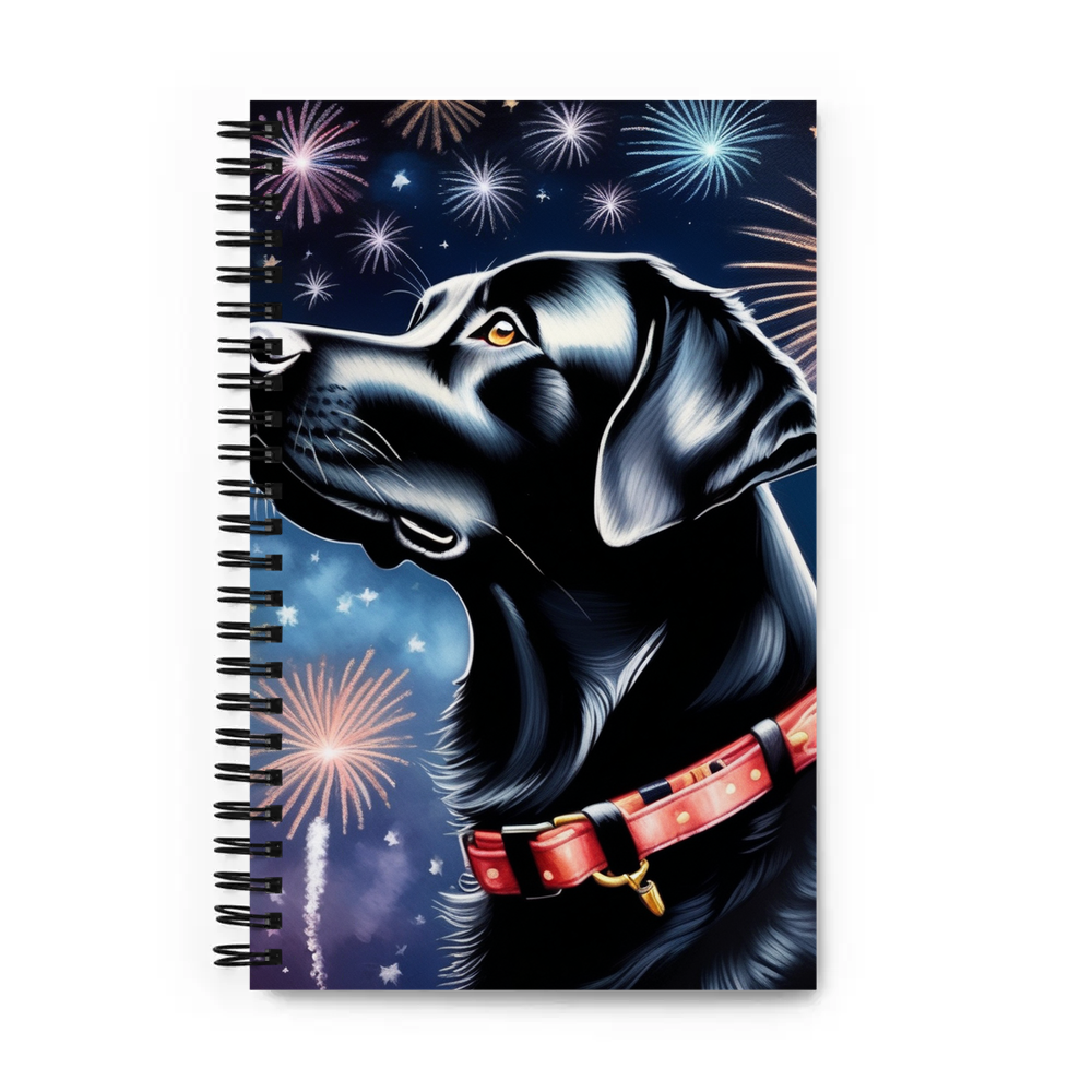 PugMug Custom Black Labrador Retriever Spiral Notebook