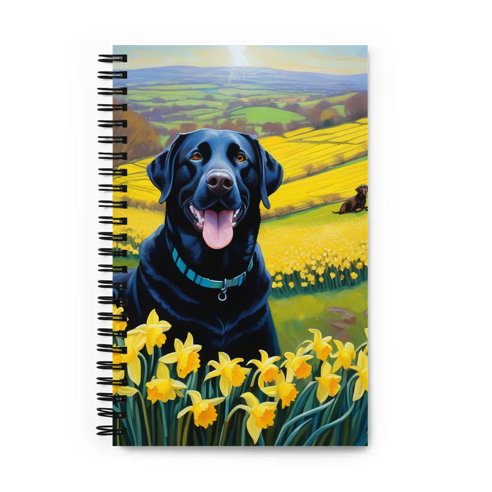 PugMug Custom Black Labrador Retriever Spiral Notebook