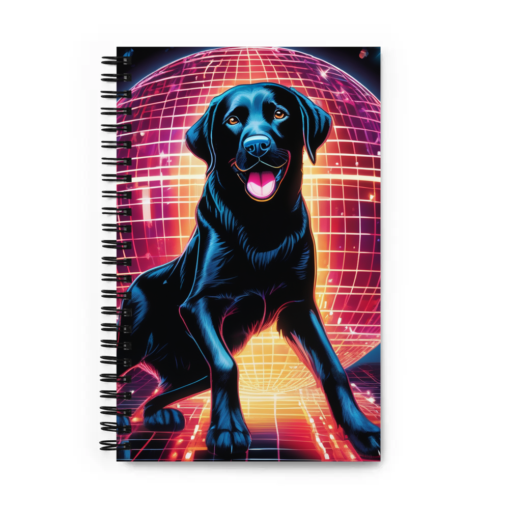 PugMug Custom Black Labrador Retriever Spiral Notebook
