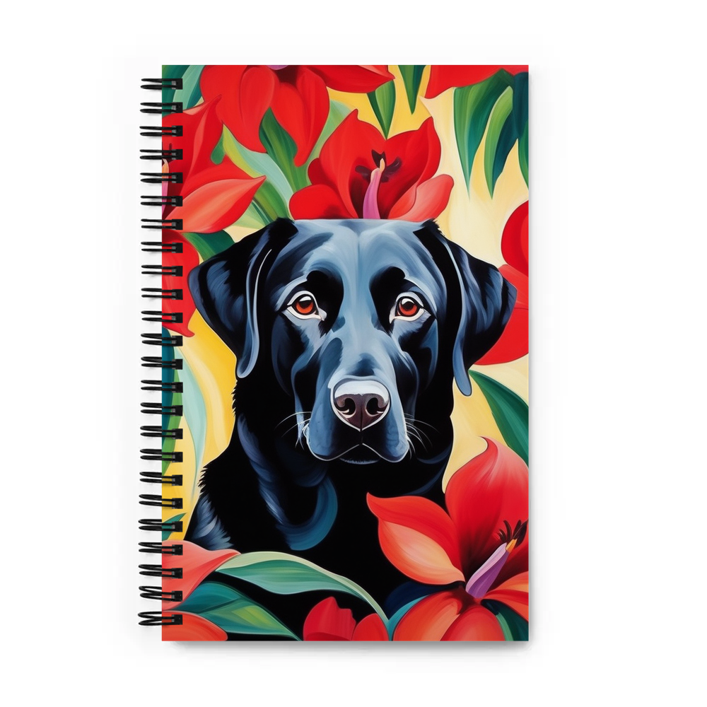 PugMug Custom Black Labrador Retriever Spiral Notebook