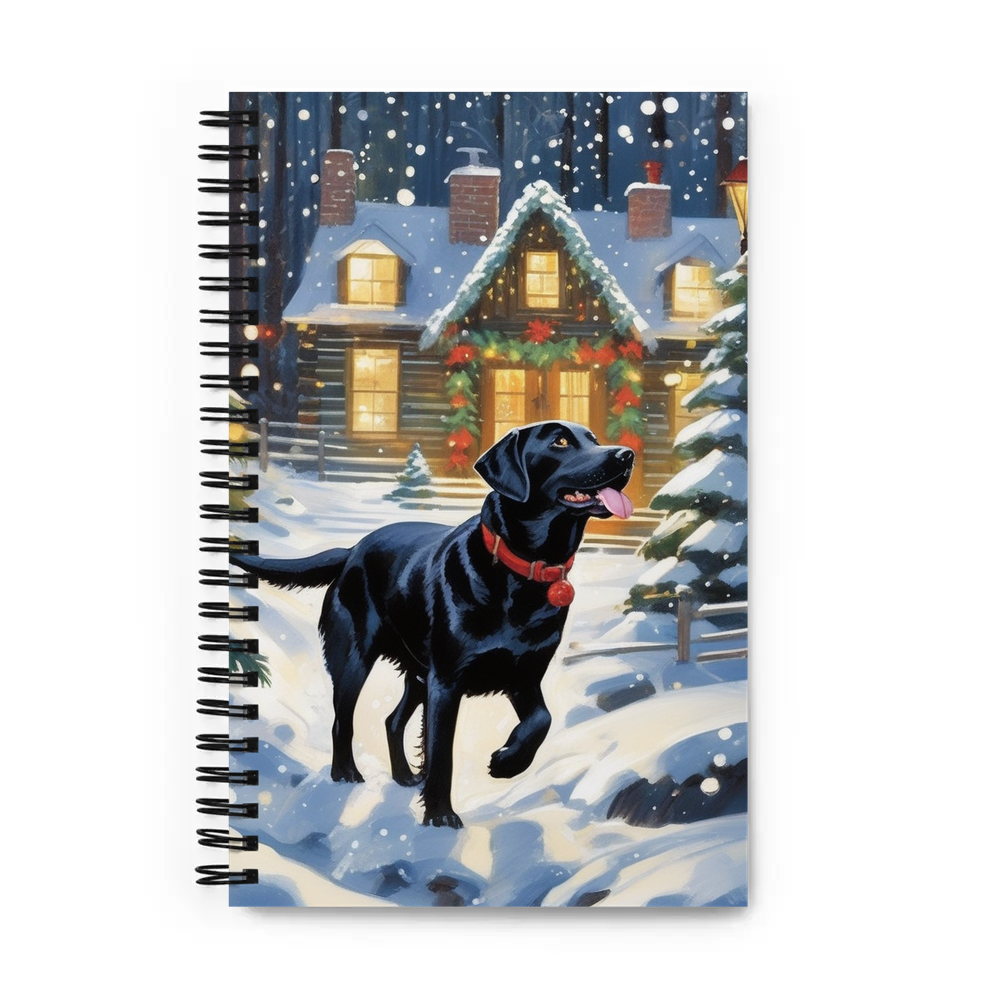 PugMug Custom Black Labrador Retriever Spiral Notebook