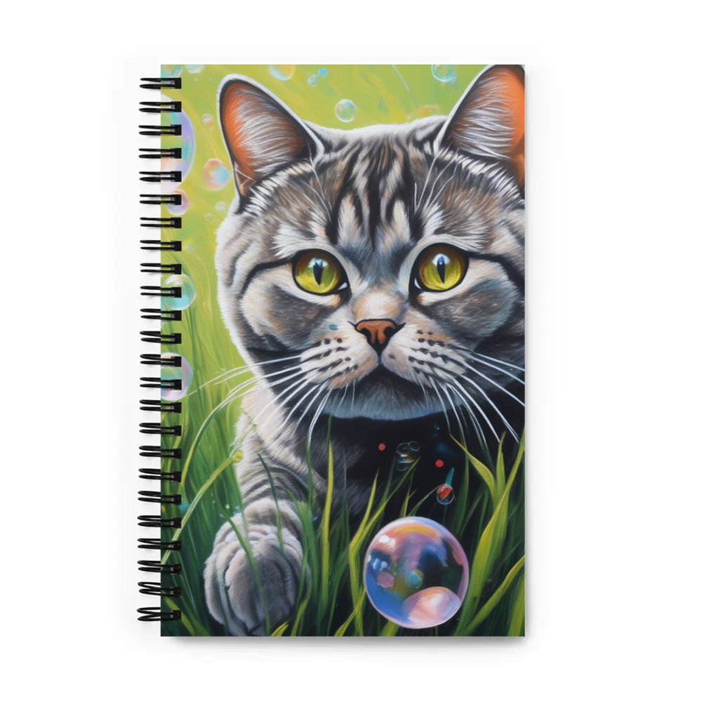 PugMug Custom Tabby British Shorthair Cat Spiral Notebook