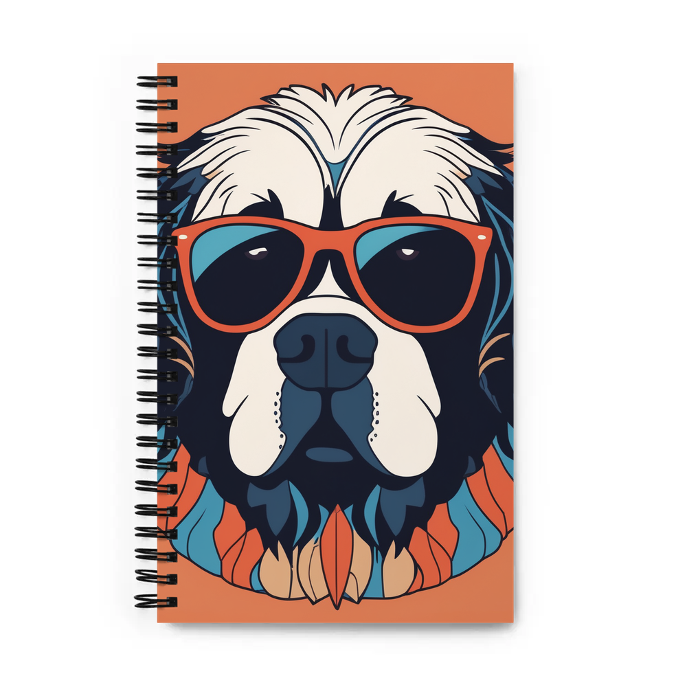 PugMug Custom Newfoundland Spiral Notebook