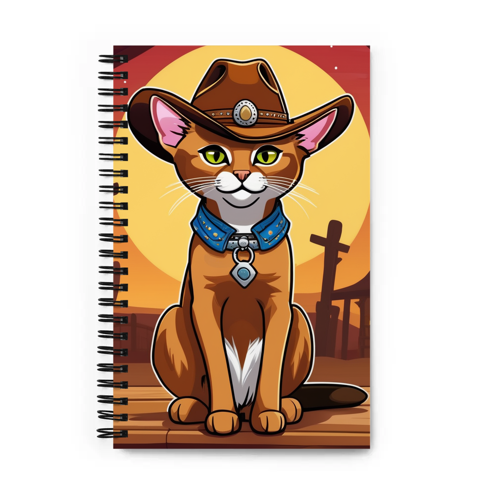 PugMug Custom Tabby Abyssinian Cat Spiral Notebook