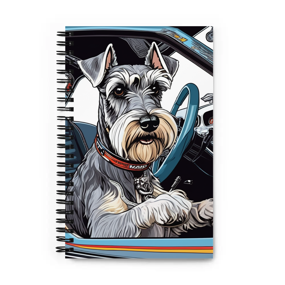 PugMug Custom Miniature Schnauzer Spiral Notebook
