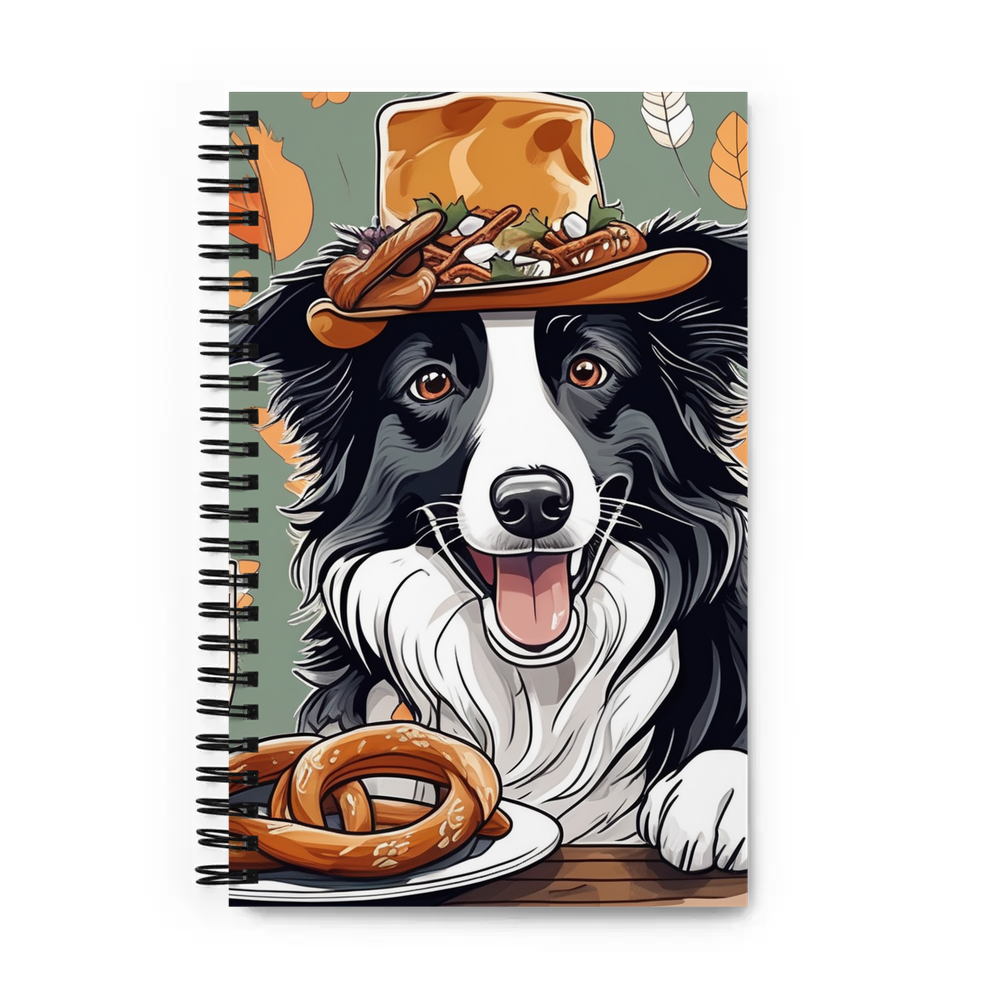 PugMug Custom Border Collie Spiral Notebook