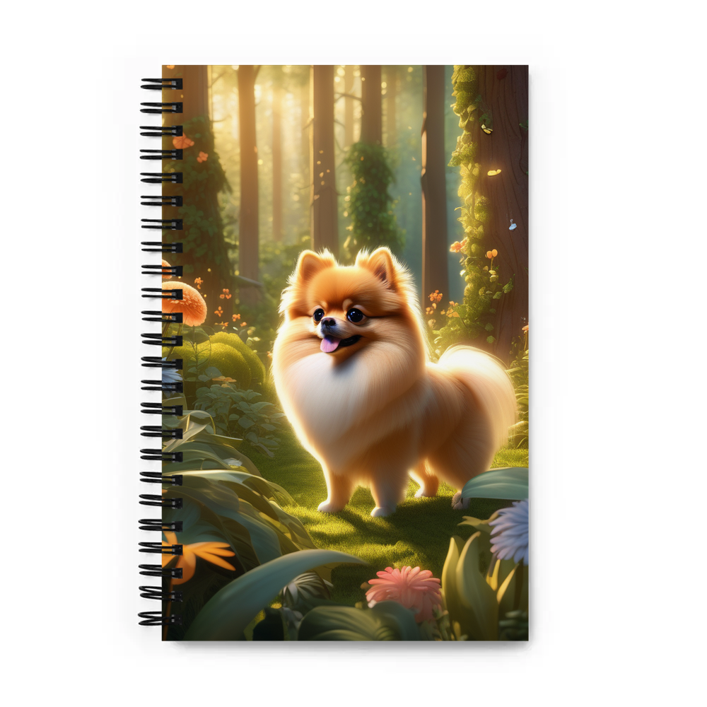 PugMug Custom Tan Pomeranian Spiral Notebook