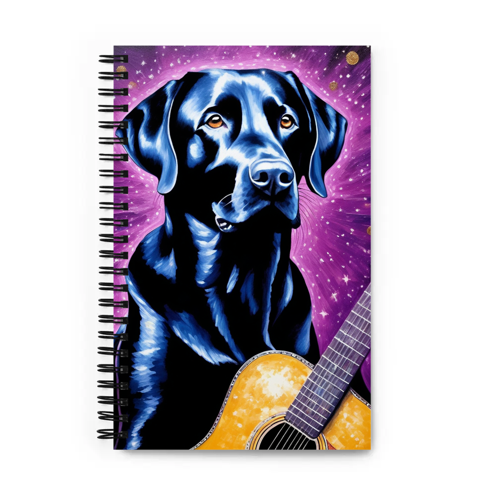 PugMug Custom Black Labrador Retriever Spiral Notebook