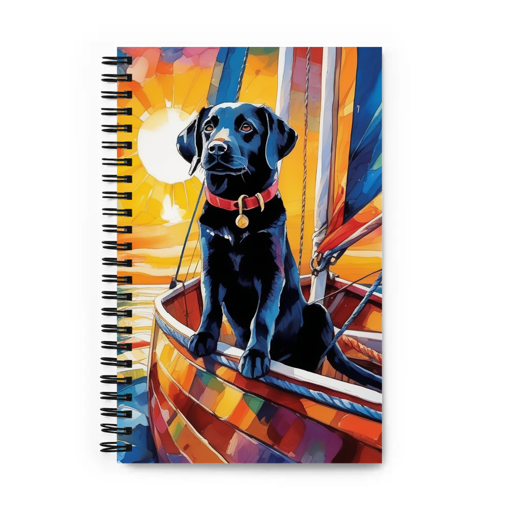 PugMug Custom Black Labrador Retriever Spiral Notebook