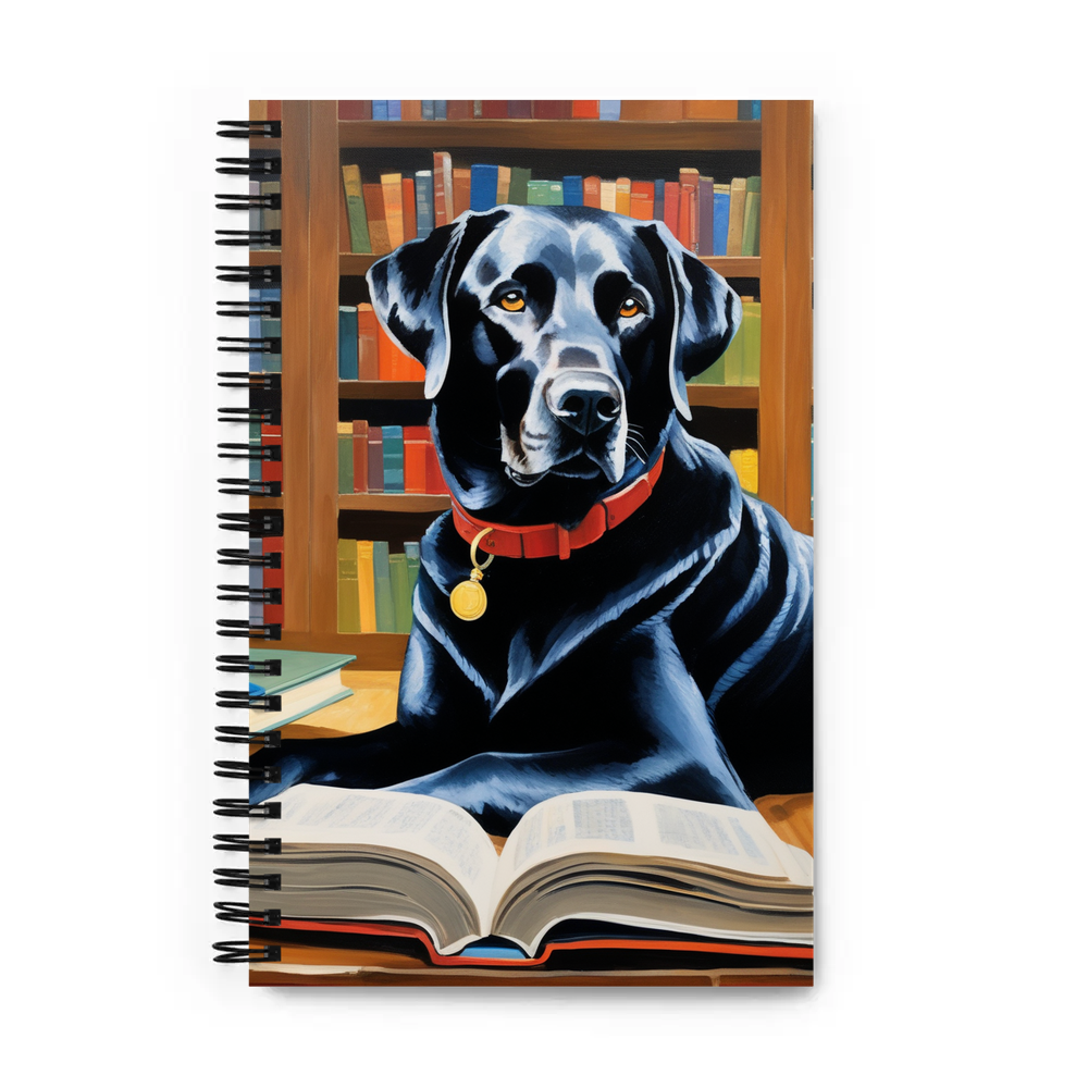PugMug Custom Black Labrador Retriever Spiral Notebook