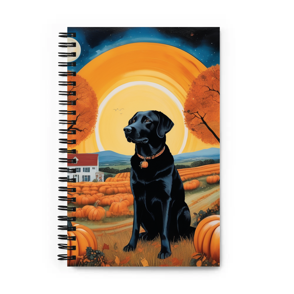 PugMug Custom Black Labrador Retriever Spiral Notebook