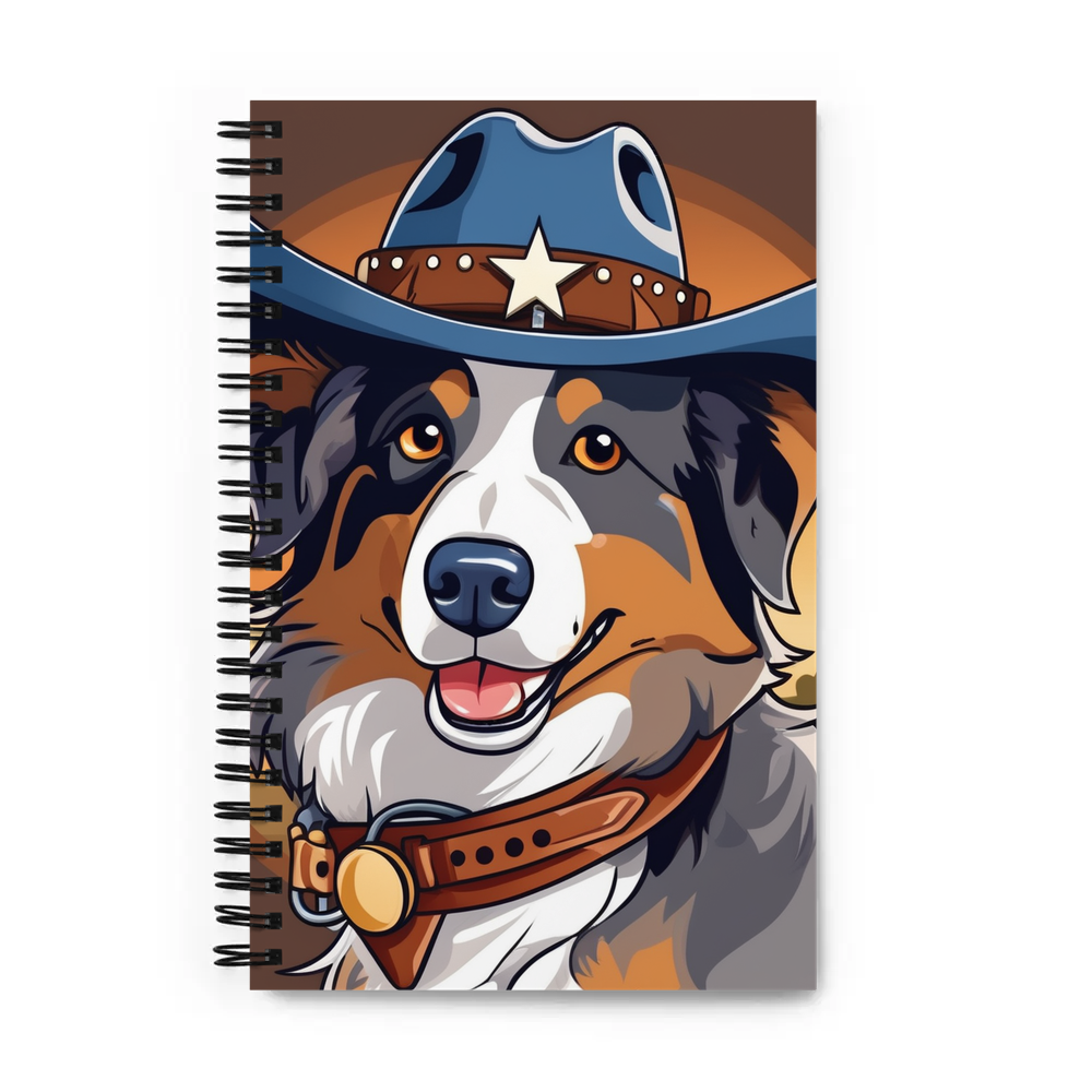 PugMug Custom Australian Shepherd Dog Spiral Notebook