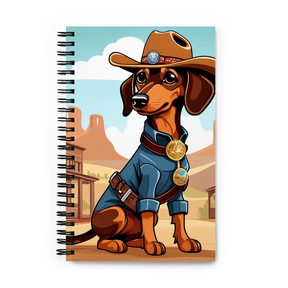 PugMug Custom Tan Dachshund Spiral Notebook