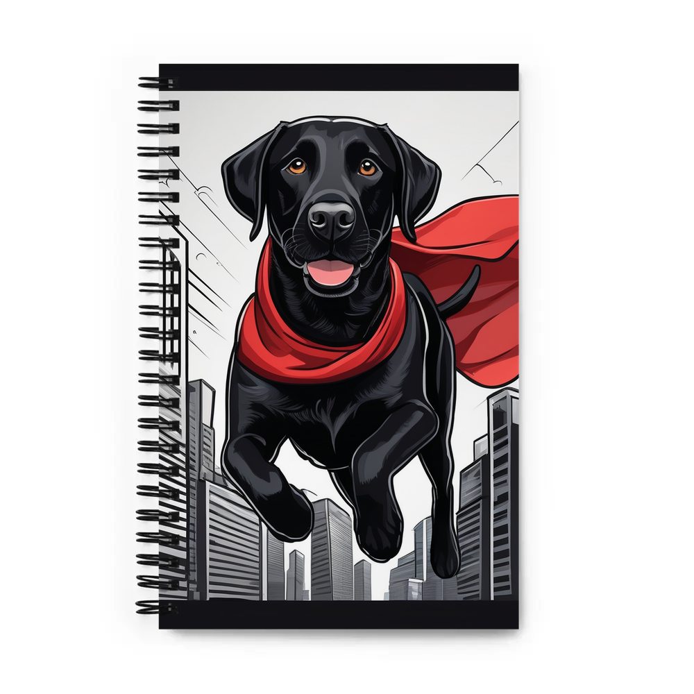 PugMug Custom Black Labrador Retriever Spiral Notebook