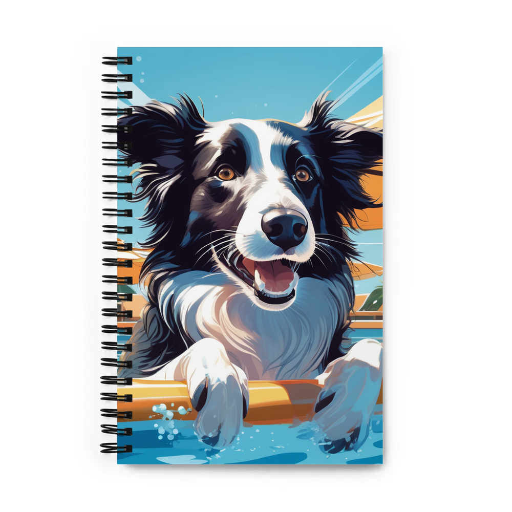 PugMug Custom Border Collie Spiral Notebook