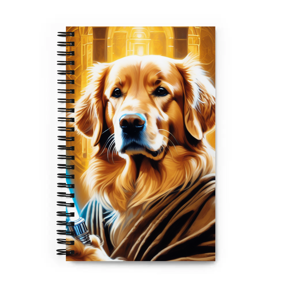 PugMug Custom Golden Retriever Spiral Notebook