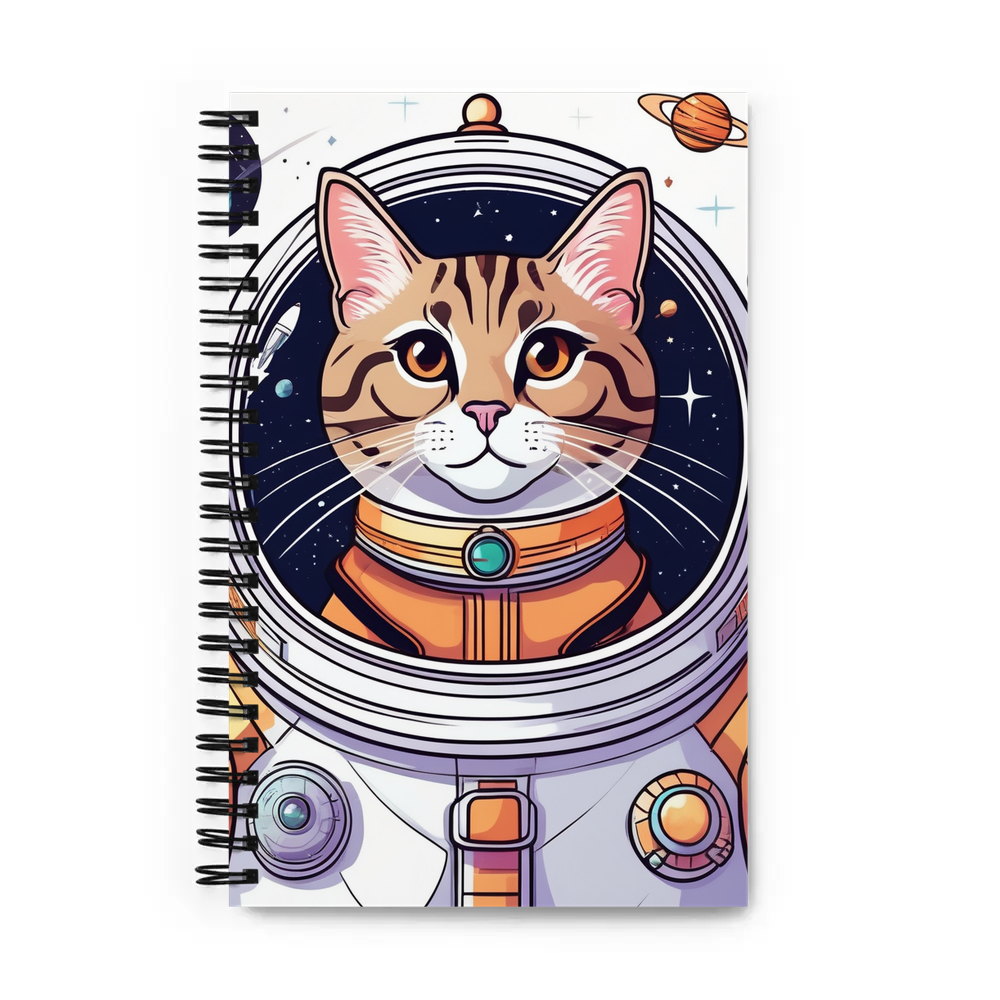 PugMug Custom Tabby Exotic Cat Spiral Notebook