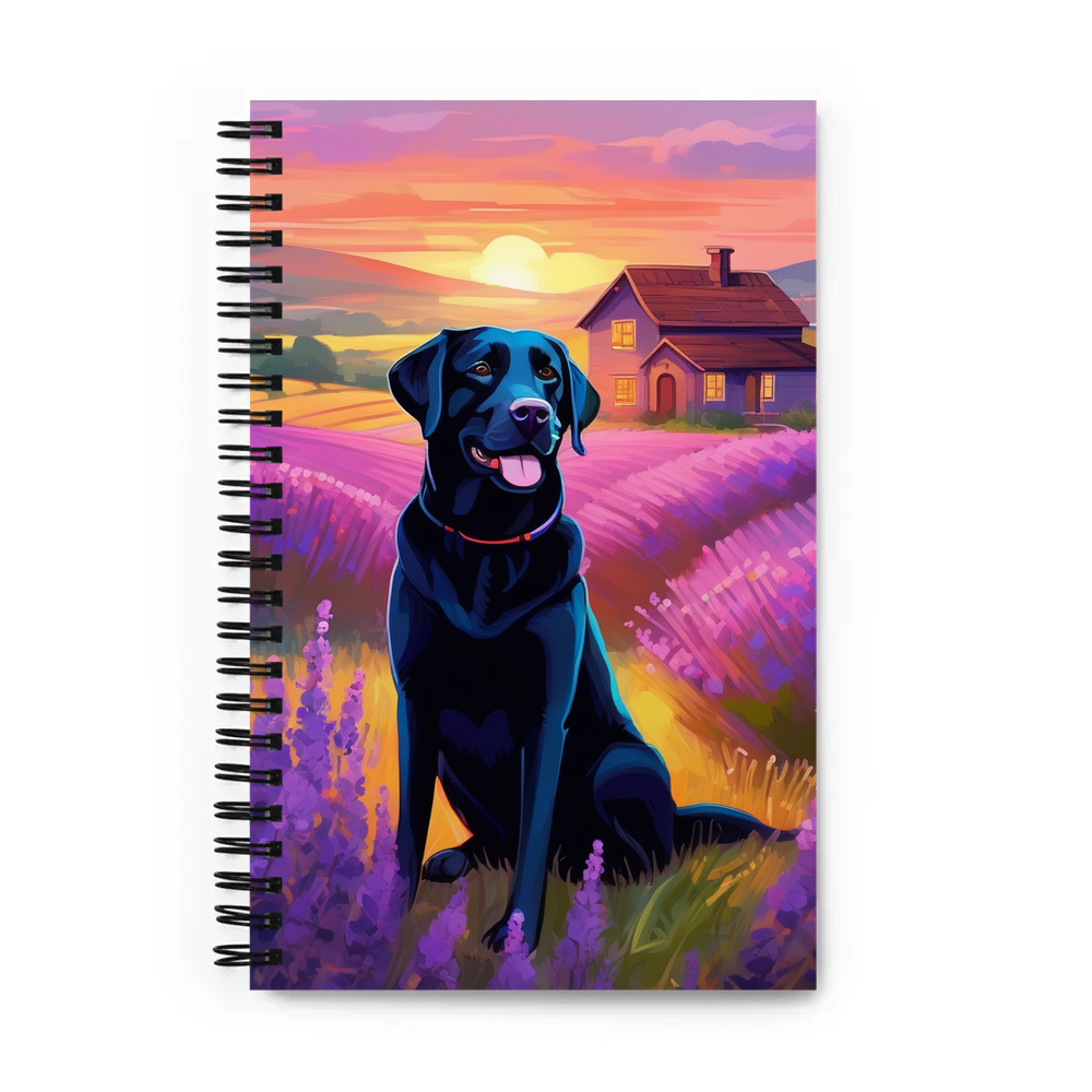 PugMug Custom Black Labrador Retriever Spiral Notebook