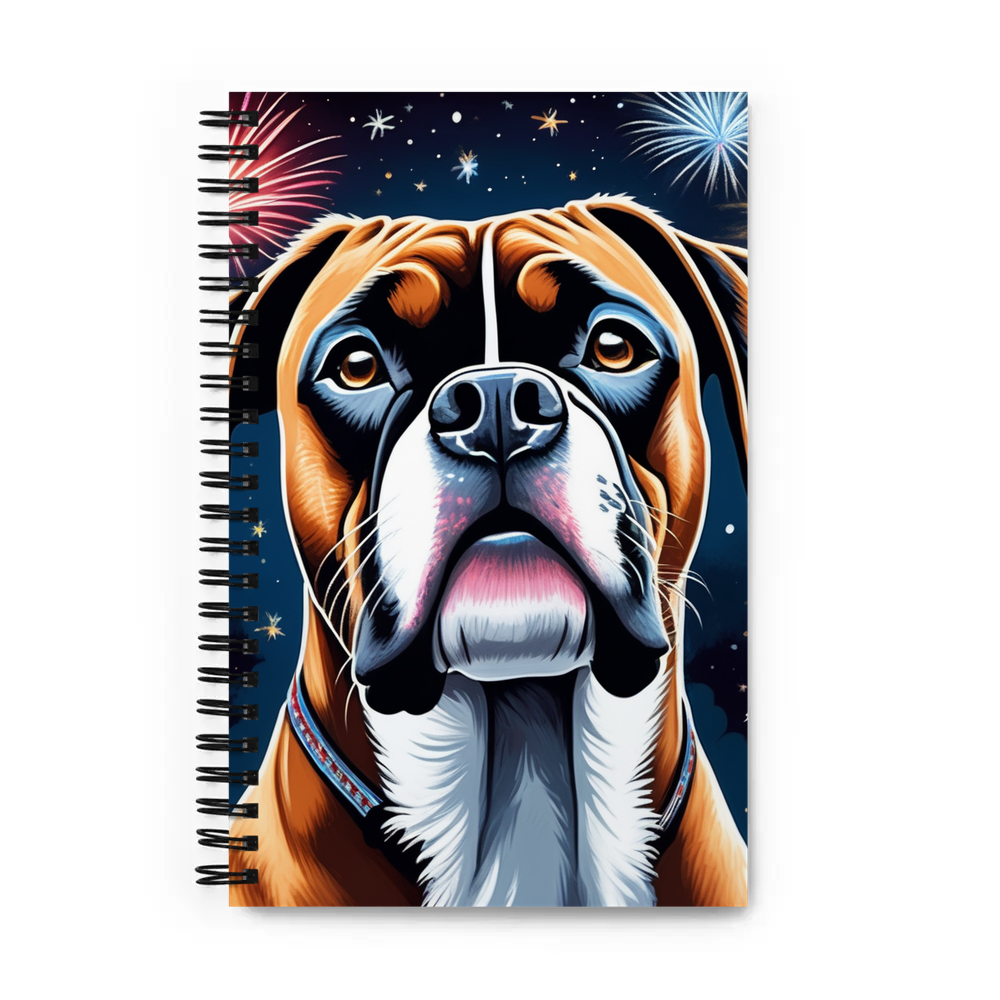 PugMug Custom Boxer Dog Spiral Notebook