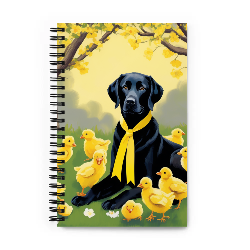 PugMug Custom Black Labrador Retriever Spiral Notebook