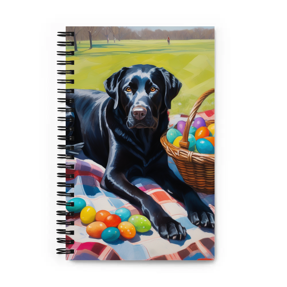 PugMug Custom Black Labrador Retriever Spiral Notebook