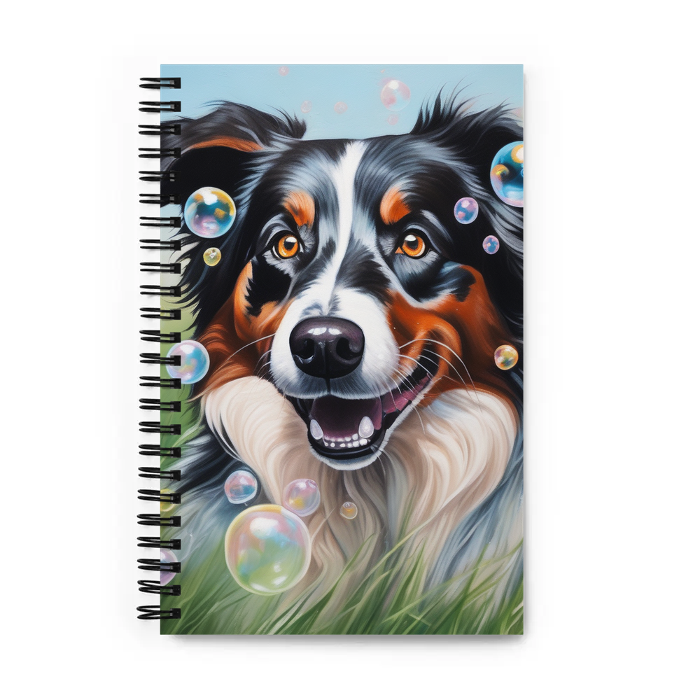 PugMug Custom Australian Shepherd Dog Spiral Notebook