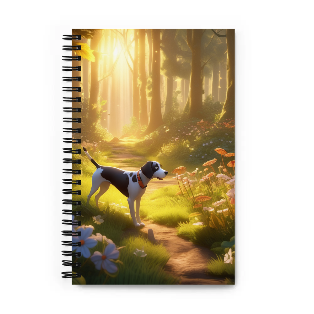 PugMug Custom Pointer Dog Spiral Notebook