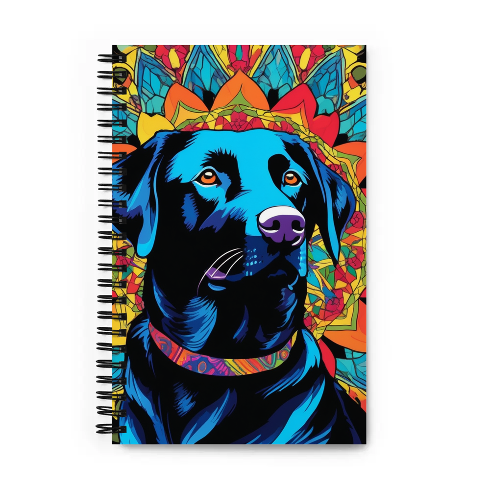 PugMug Custom Black Labrador Retriever Spiral Notebook