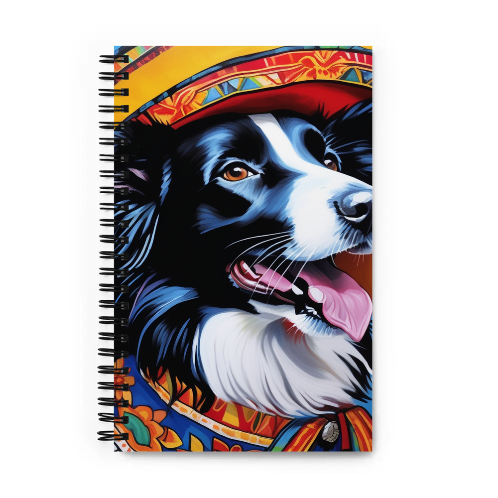 PugMug Custom Border Collie Spiral Notebook