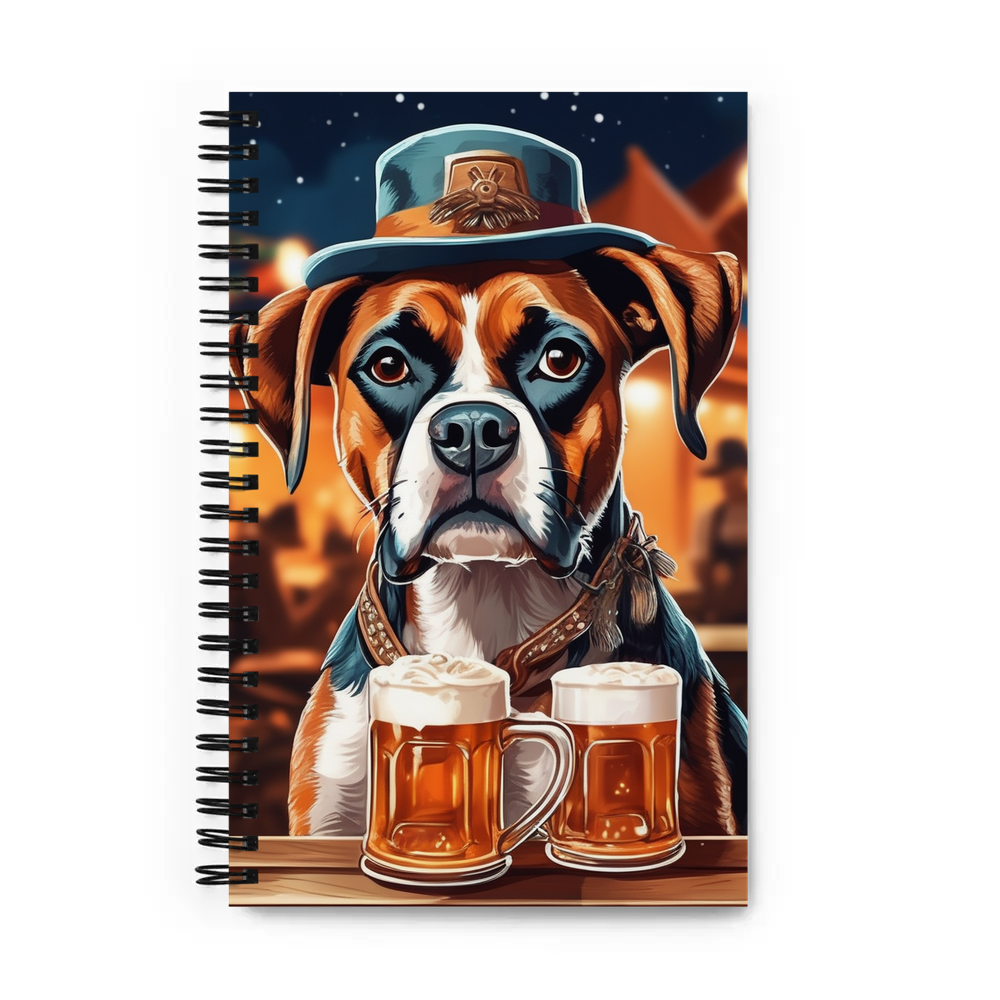 PugMug Custom Boxer Dog Spiral Notebook