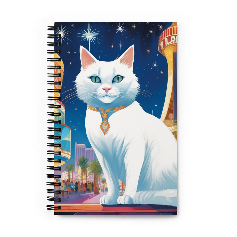 PugMug Custom White Companion Cat Spiral Notebook