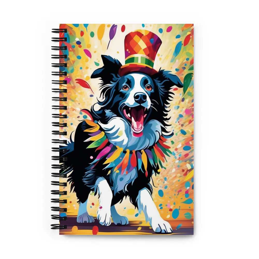 PugMug Custom Border Collie Spiral Notebook