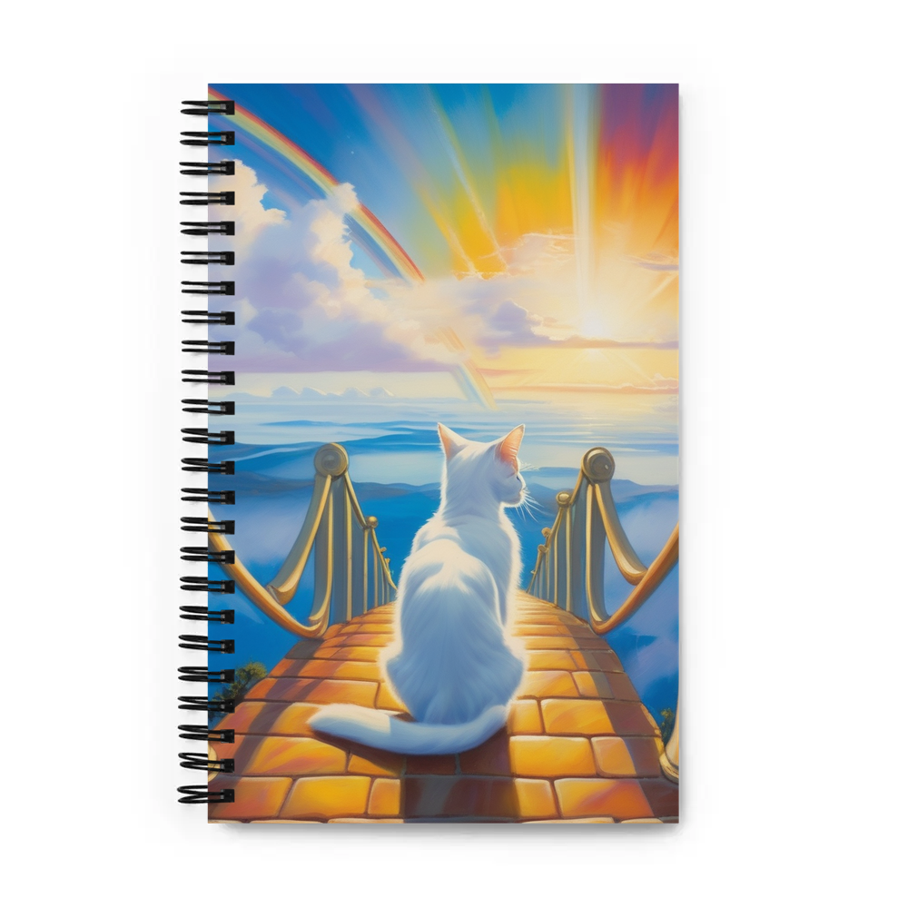 PugMug Custom White Companion Cat Spiral Notebook