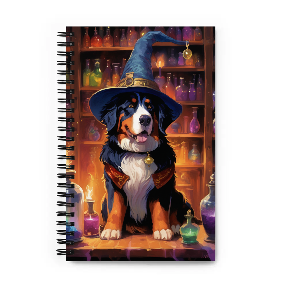 PugMug Custom Bernese Mountain Dog Spiral Notebook