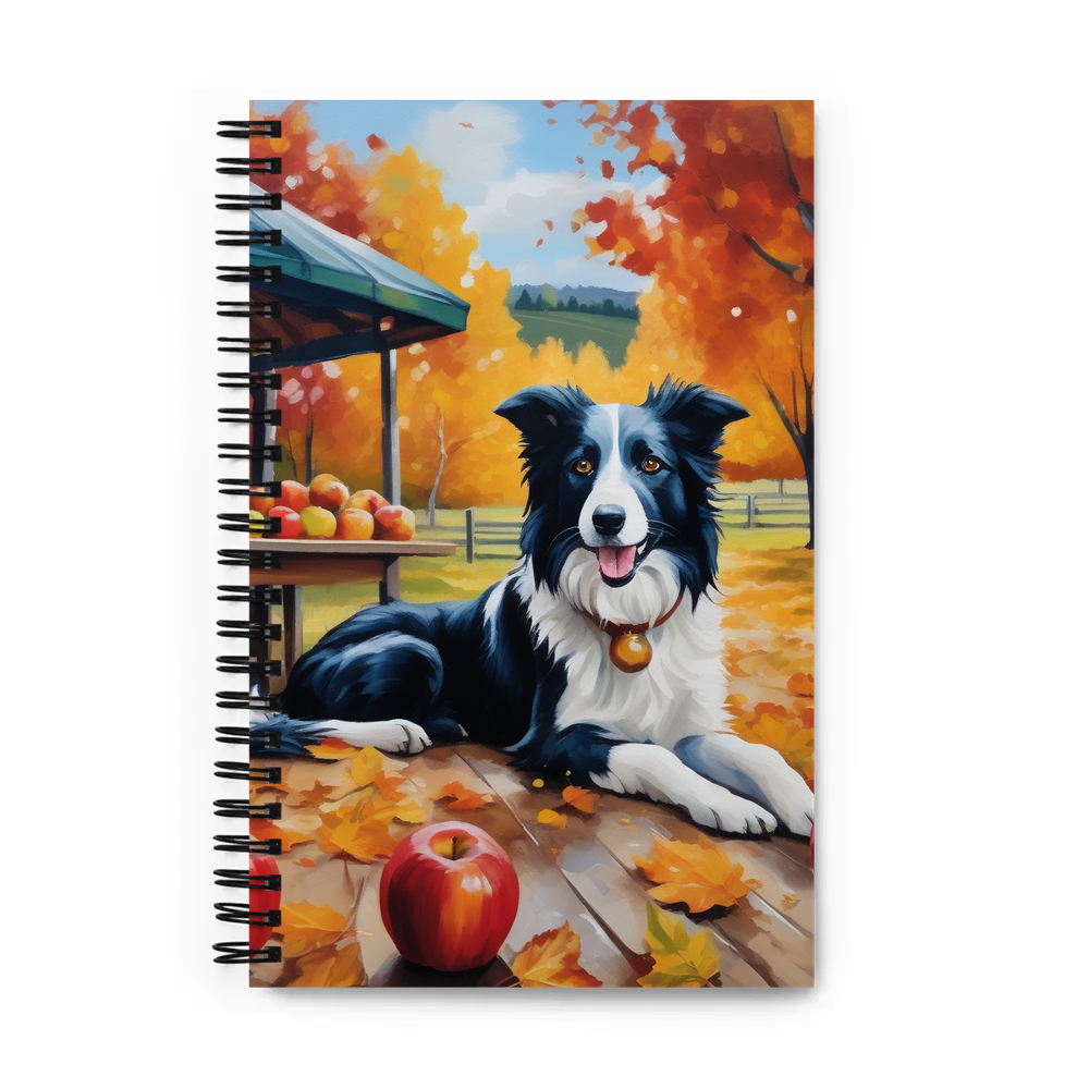 PugMug Custom Border Collie Spiral Notebook