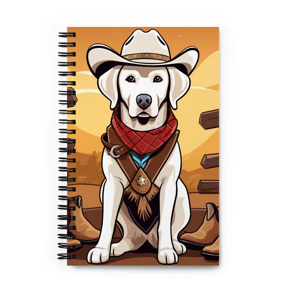 PugMug Custom White Labrador Retriever Spiral Notebook