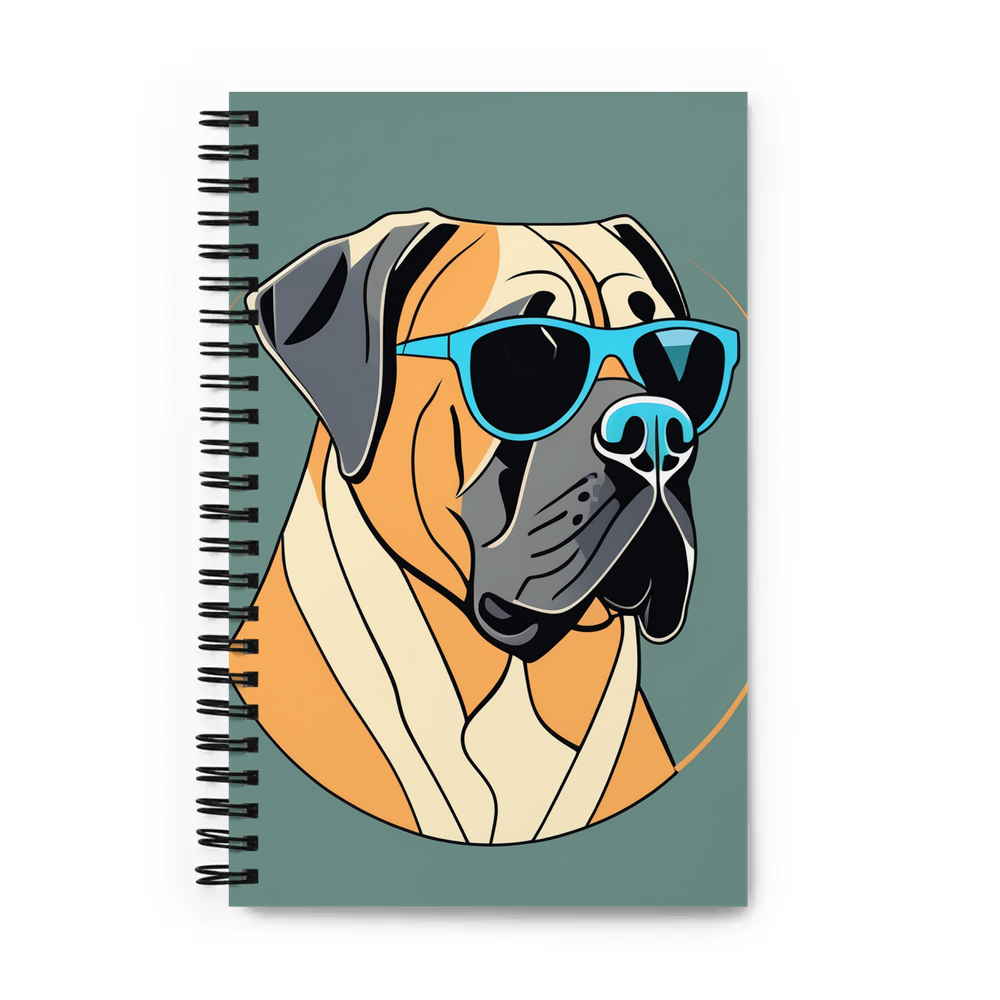 PugMug Custom Mastiff Spiral Notebook