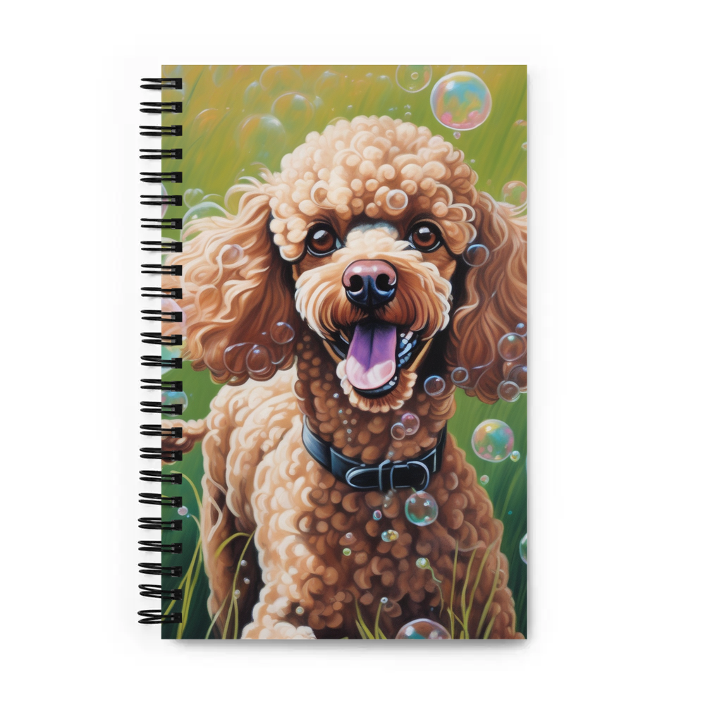 PugMug Custom Tan Poodle Spiral Notebook