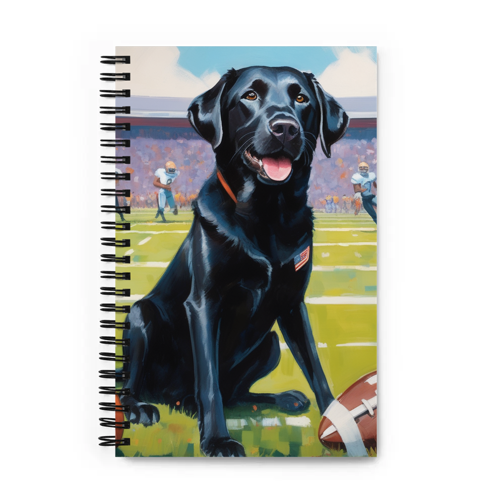 PugMug Custom Black Labrador Retriever Spiral Notebook