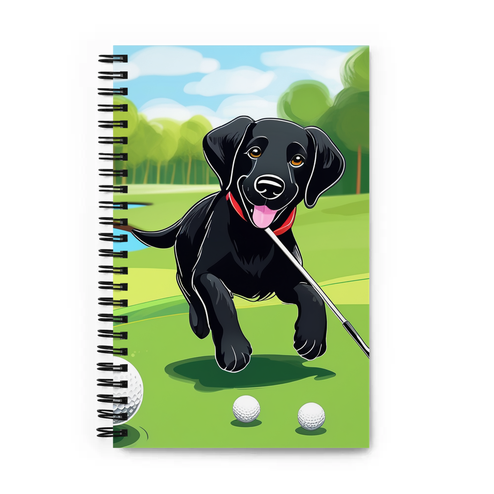 PugMug Custom Black Labrador Retriever Spiral Notebook